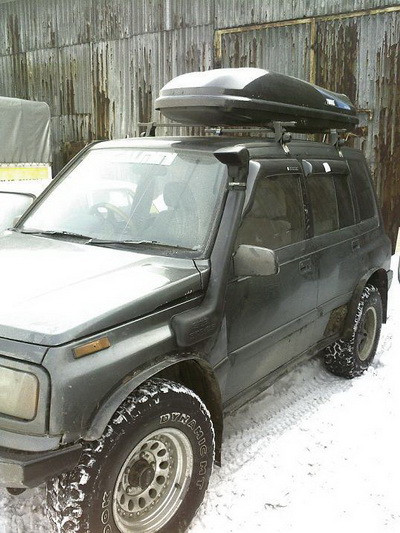 Шноркель из стеклопластика на Suzuki Escudo май 1988 - октябрь 1997 двигатель G16A 